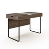 DORSET WALNUT & GREY DESK WITH SLIDING DESKTOP