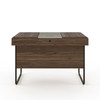 DORSET WALNUT & GREY DESK WITH SLIDING DESKTOP