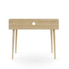 YEOVIL WHITE & LIGHT OAK DESK