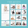 2023 Square Wall Calendar - Cute Kittens
