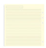 Cotton Cream Ruled Notepaper Refill - A5