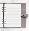 White Ruled Notepaper Refill - A5