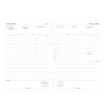 Week On Two Pages Diary With Appointments - A5 2024 English