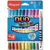 10 X DUO FELT TIP PENS