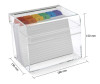 ACRYLIC - INDEX BOX (7 x 5inches) w/CARDS and TABS