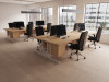 Impulse Cantilever Straight Desk With Single Fixed Pedestal 2 Drawer