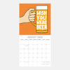 2026 SQUARE WALL CALENDAR – BEER SIGNS