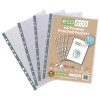 ECO ECO RECYCLED A4 PUNCHED POCKETS 90MICRONS (PACK OF 100)