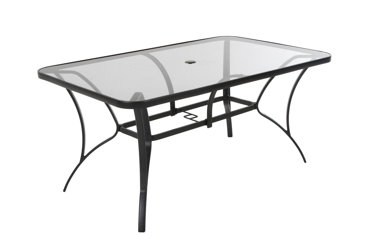 Tempered glass clearance for patio table