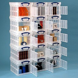 Really Useful Box Caja De Almacenaje XL De 5 Litros | Transparente Y Apilable Con Asas De Cierre | Ideal Para Papelería, Archivos Y Manualidades