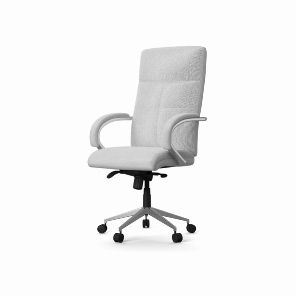 BEDFORD DESIGNER GREY FABRIC CHAIR