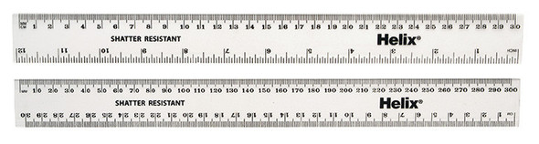 12"/30cm Clear Ruler