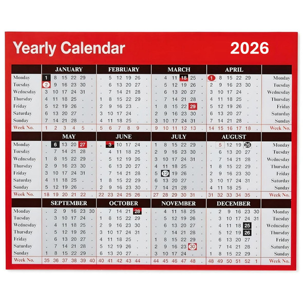 2026 YEAR TO VIEW DESK CALENDAR