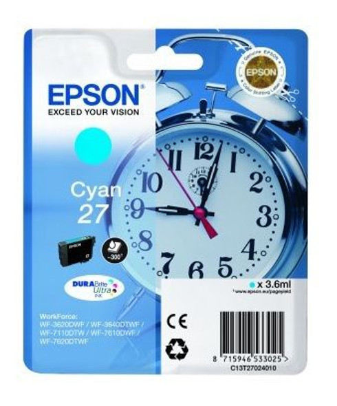 EPSON 27 (CLOCK) CYAN