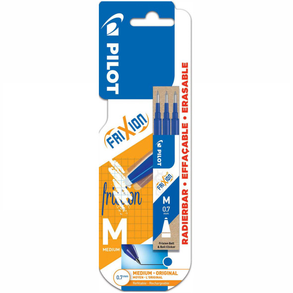 Frixion Rollerball  Refill 0.7 Triple Blister - Blue
