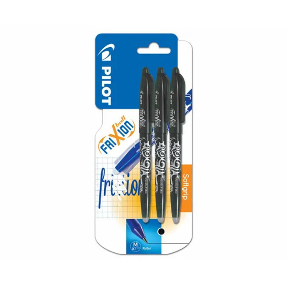Frixion Rollerball 0.7 Triple Blister - Black