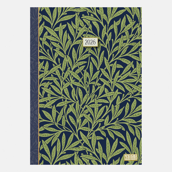 2026 A5 PADDED DIARY – WILLIAM MORRIS WILLOW BOUGH