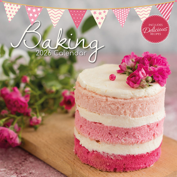 2026 SQUARE WALL CALENDAR – BAKING