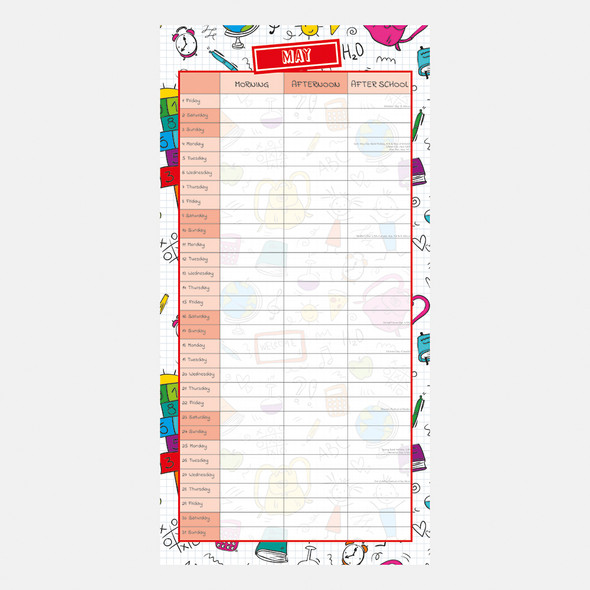 2026 SQUARE WALL CALENDAR - SCHOOL PLANNER
