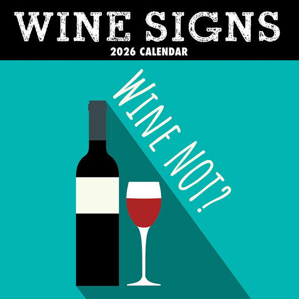 2026 SQUARE WALL CALENDAR – WINE SIGNS