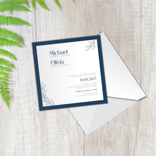 14.85cm Sq Invitation