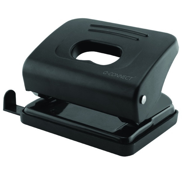 Q-CONNECT STANDARD DUTY HOLE PUNCH BLACK 827P