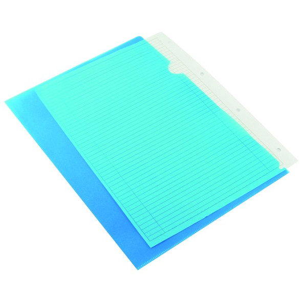 Q-CONNECT CUT FLUSHFOLDER A4 - (SINGLE COLOUR PACK OF 100)