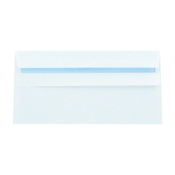 Q-CONNECT DL ENVELOPES PLAIN WALLET PEEL AND SEAL 100GSM WHITE (PACK OF 500)