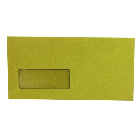 Q-CONNECT DL ENVELOPES WALLET WINDOW GUMMED 70GSM MANILLA (PACK OF 1000)