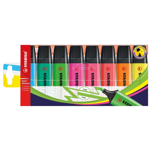 STABILO BOSS PEN WLT8 ASSORTE