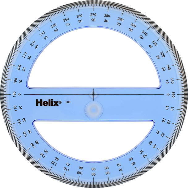 PROTRACTOR 10CM 360DEGREE BULK