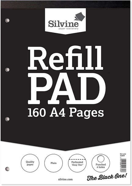 Refill Pad A4 Silvine Plain Single