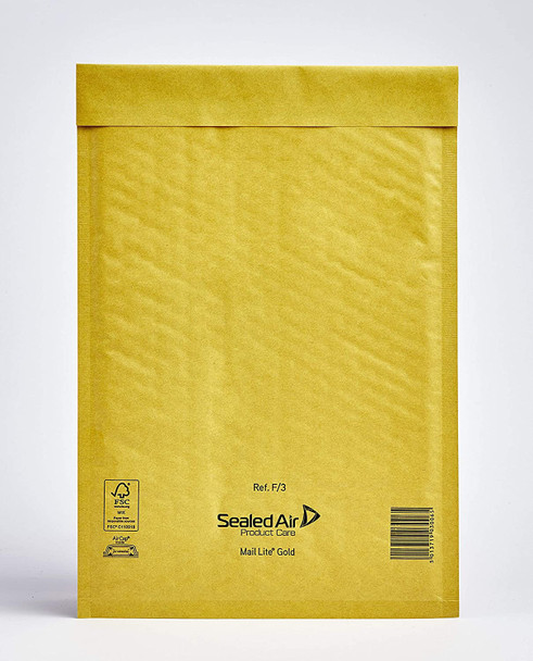 Sealed Air Mail Lite Envelope F/3 Gold - Single