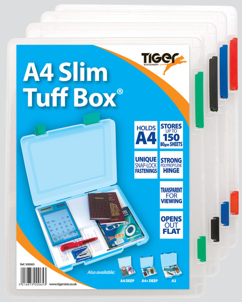 Tiger Tuff Box - Slim - Clear