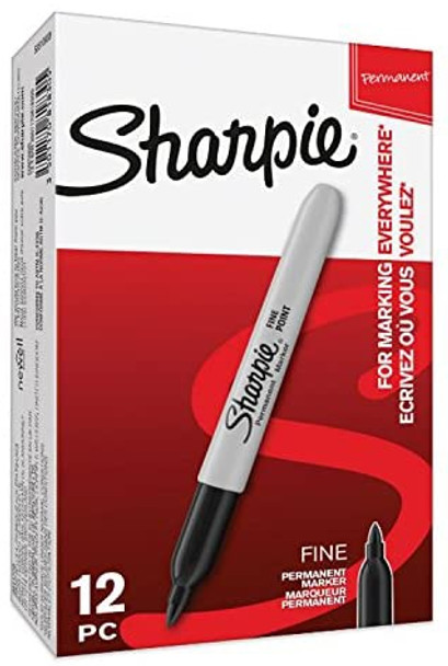 SHARPIE BLACK FINE (PACK OF 12)