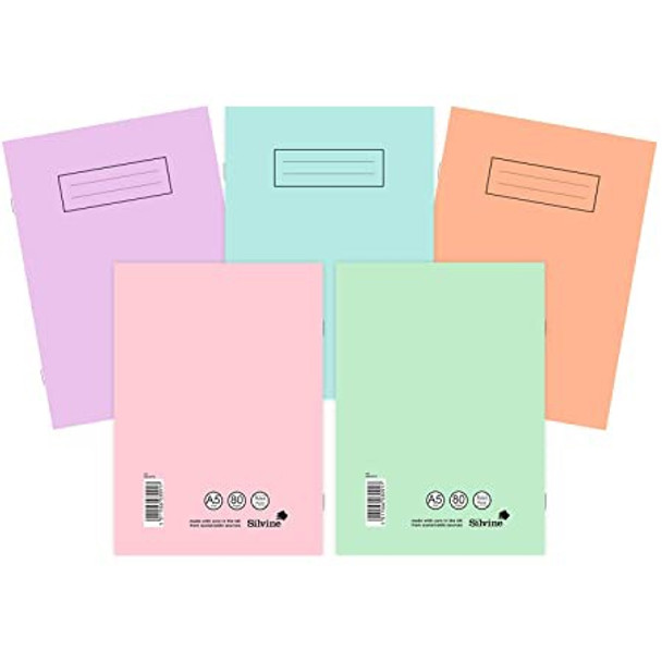 SILVINE ESSENTIAL PASTEL NOTEBOOK A4 - SINGLE