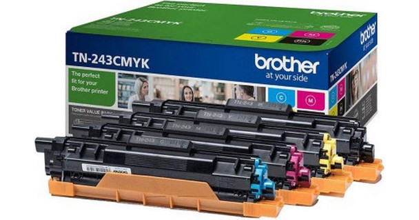 BROTHER TN243 CMYK TONER (PACK OF 4)