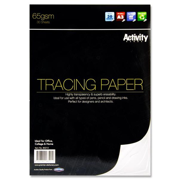 PREMIER A3 65GSM TRACING PAD (30 SHEETS)