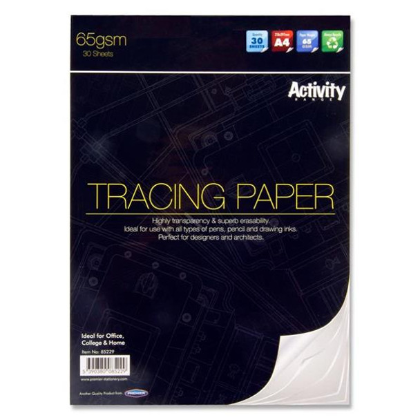 PREMIER A4 65GSM TRACING PAD (30 SHEETS)