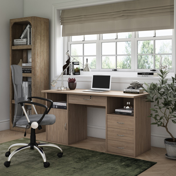 DALLAS OAK EFFECT WORK DESK