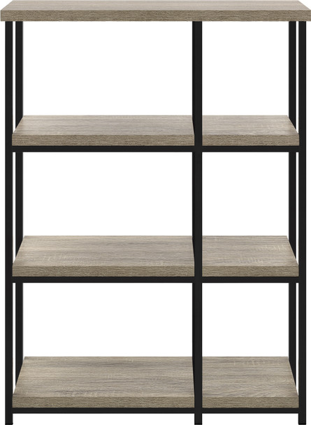 Elmwood Bookcase Distressed Grey Oak