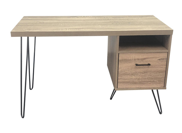 LANDON DESK DISTRESSED GREY OAK