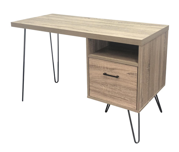 LANDON DESK DISTRESSED GREY OAK