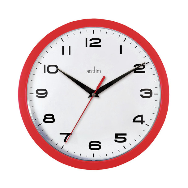 ACCTIM AYL CLOCK RED