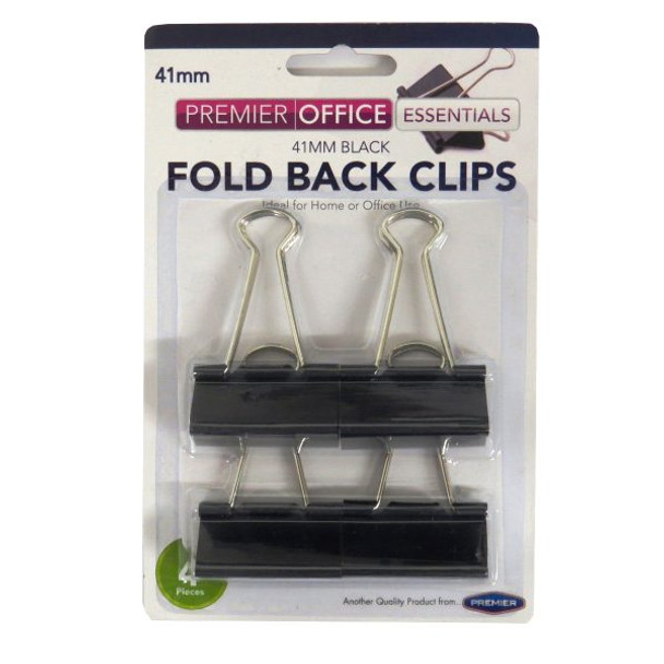 Premier folding clips 41mm (4pk)