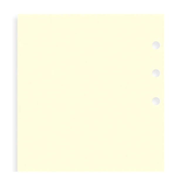 Cotton Cream Plain Notepaper Refill - Personal
