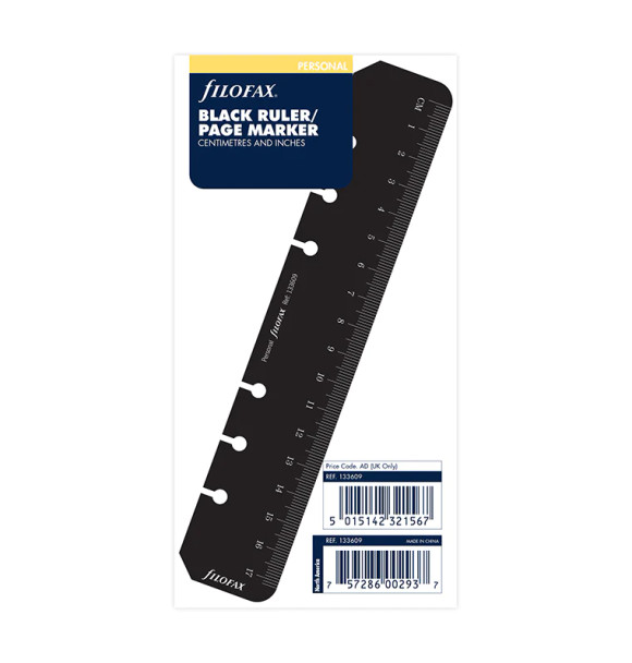 Ruler Page Marker Black - Personal