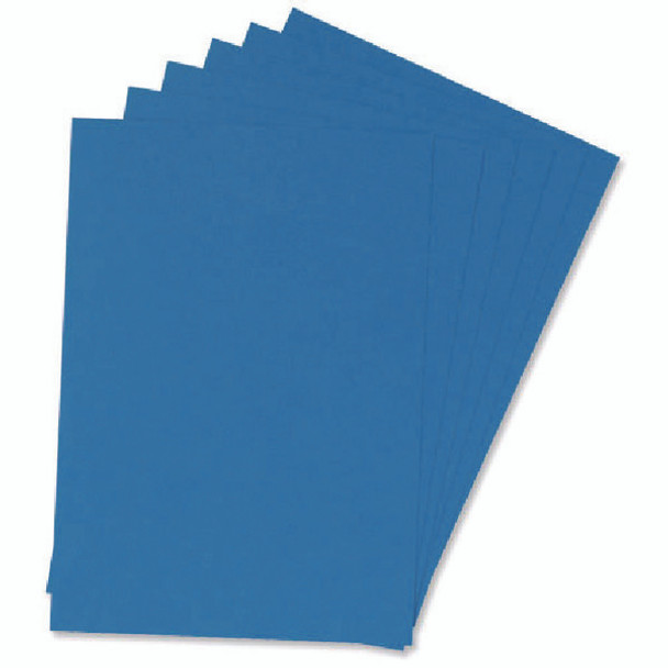 Q-C BINDING COVER BLUE LEATHERGRAIN (100PK)