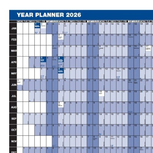 2026 UN-MOUNTED WALL PLANNER