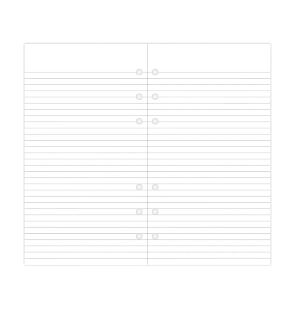 White Ruled Notepaper Refill - Personal